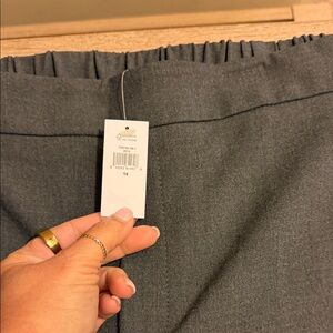 Banana Republic Charcoal Elastic Waist Pants